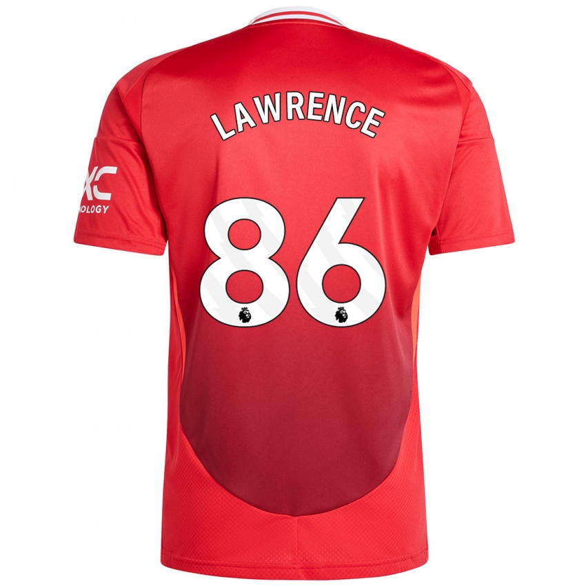 Niño Camiseta Marcus Lawrence #86 Rojo Brillante 1ª Equipación 2024/25 La Camisa Chile