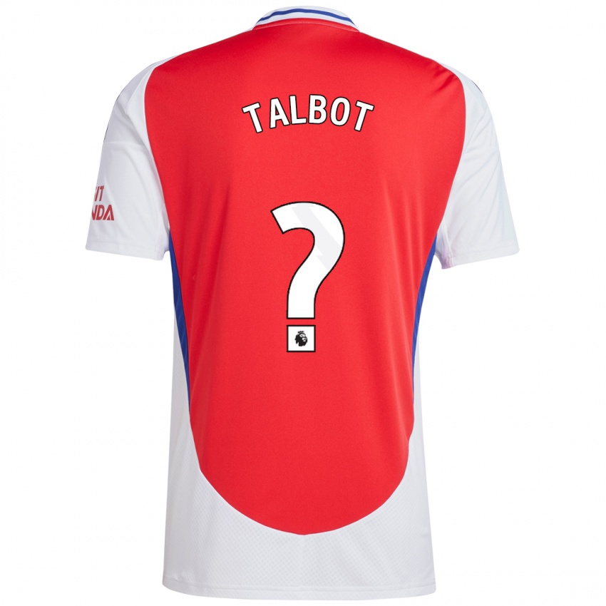 Niño Camiseta Jack Talbot #0 Rojo Blanco 1ª Equipación 2024/25 La Camisa Chile