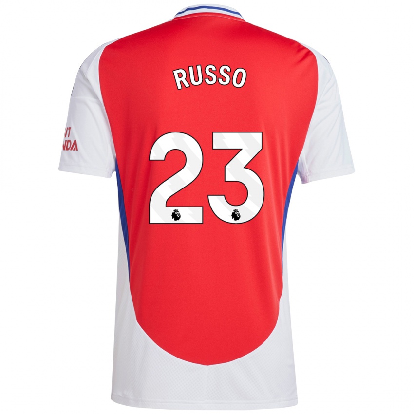 Niño Camiseta Alessia Russo #23 Rojo Blanco 1ª Equipación 2024/25 La Camisa Chile