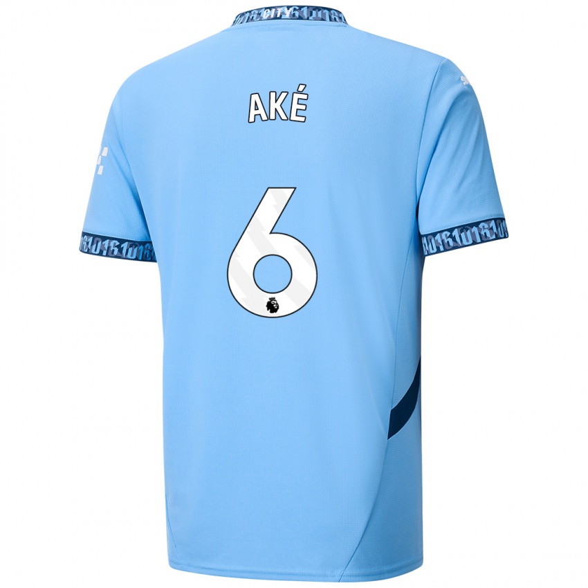 Niño Camiseta Nathan Ake #6 Azul Marino 1ª Equipación 2024/25 La Camisa Chile