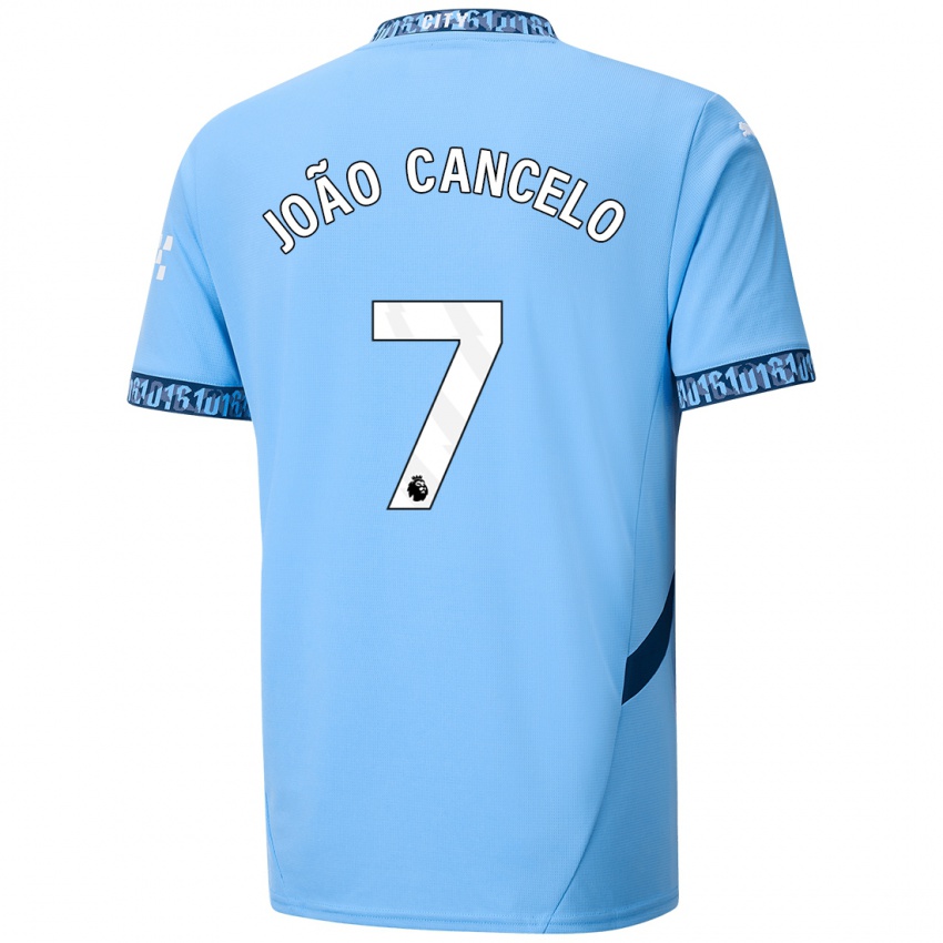 Niño Camiseta Joao Cancelo #7 Azul Marino 1ª Equipación 2024/25 La Camisa Chile