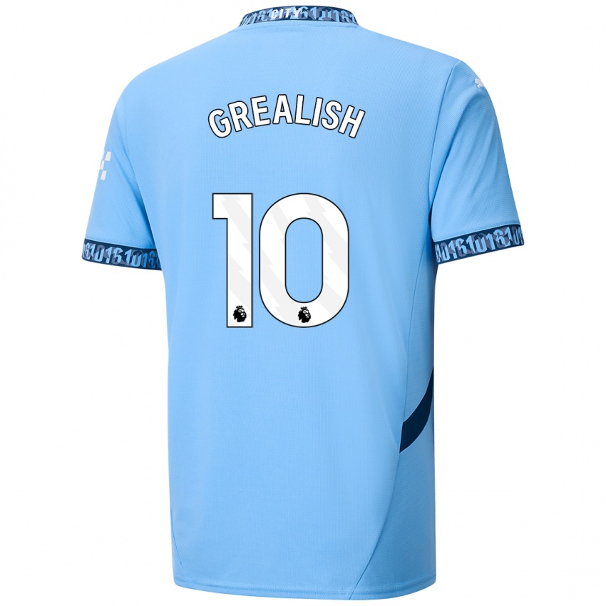 Niño Camiseta Jack Grealish #10 Azul Marino 1ª Equipación 2024/25 La Camisa Chile