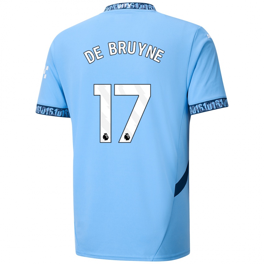 Niño Camiseta Kevin De Bruyne #17 Azul Marino 1ª Equipación 2024/25 La Camisa Chile