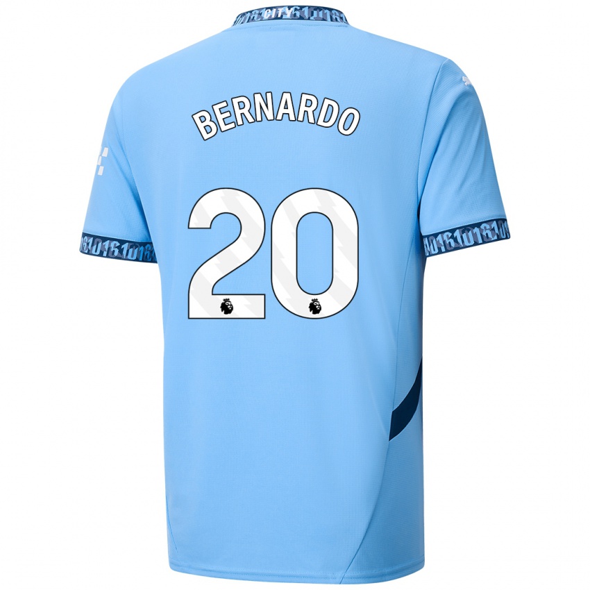 Niño Camiseta Bernardo Silva #20 Azul Marino 1ª Equipación 2024/25 La Camisa Chile