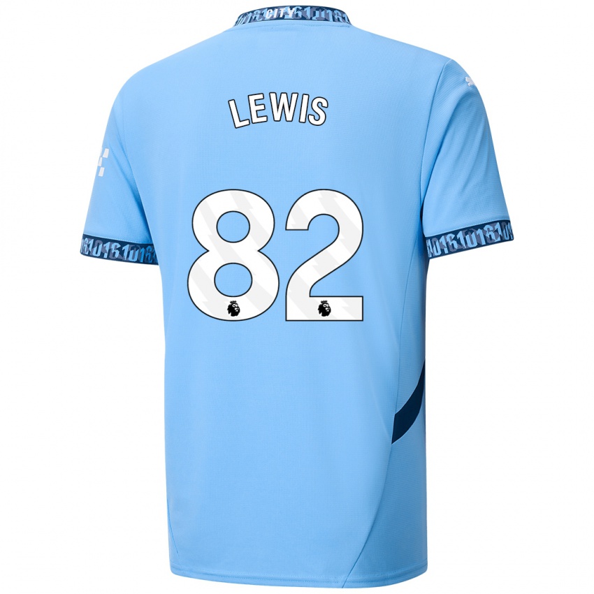 Niño Camiseta Rico Lewis #82 Azul Marino 1ª Equipación 2024/25 La Camisa Chile