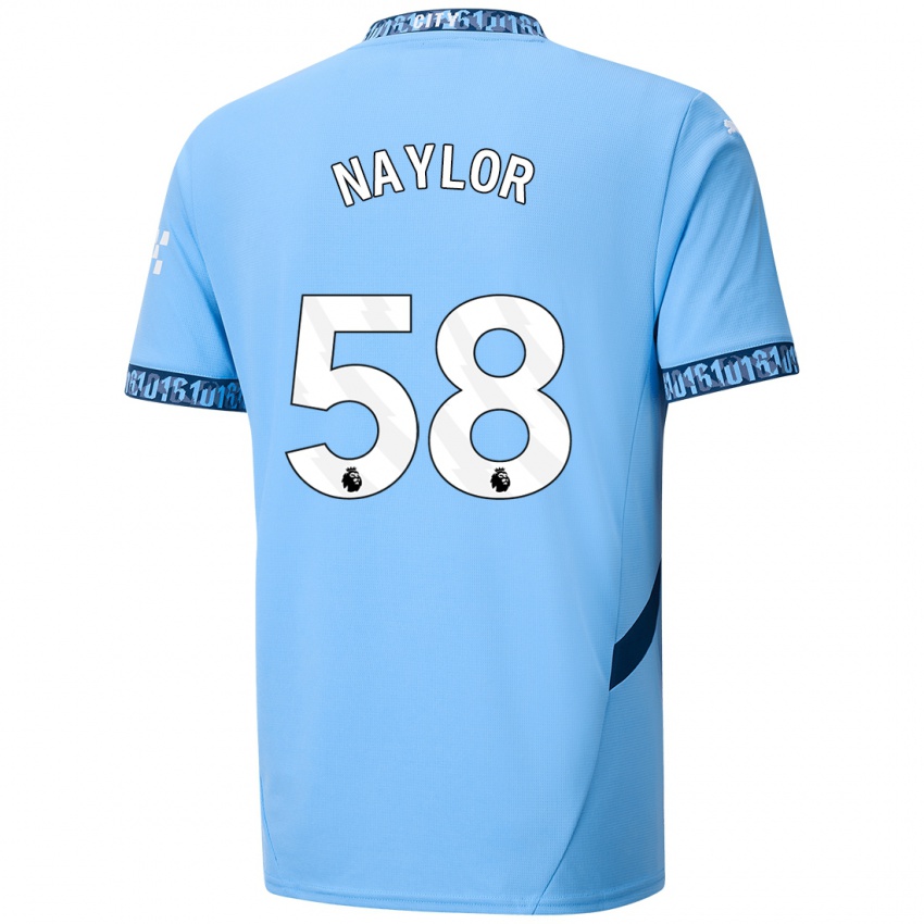 Niño Camiseta Seb Naylor #58 Azul Marino 1ª Equipación 2024/25 La Camisa Chile