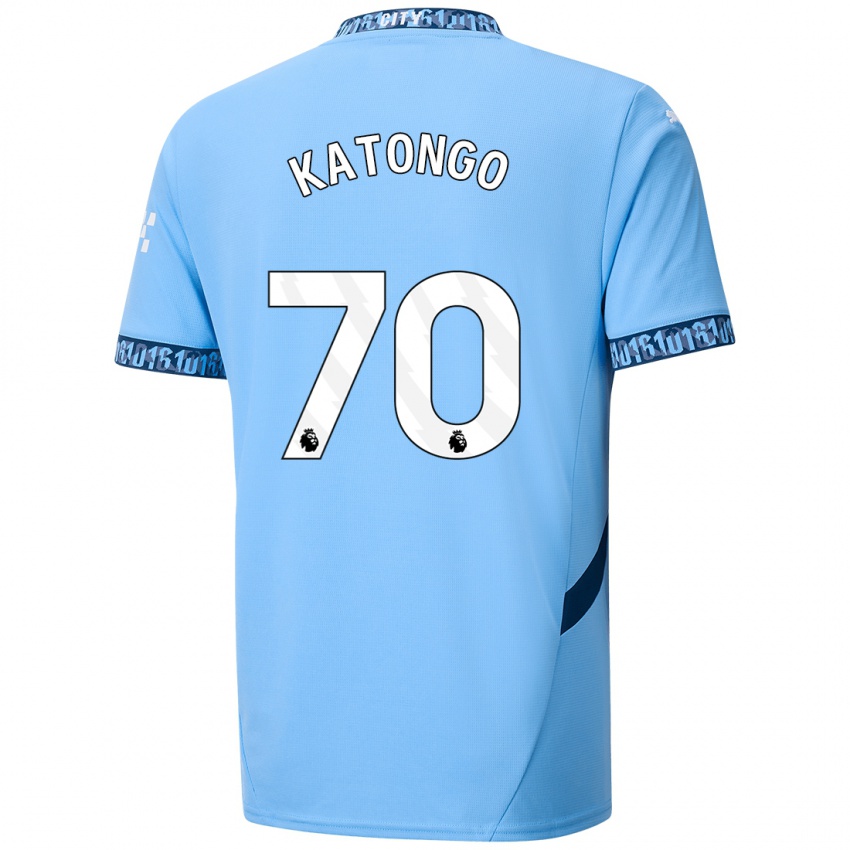 Niño Camiseta Jadel Katongo #70 Azul Marino 1ª Equipación 2024/25 La Camisa Chile