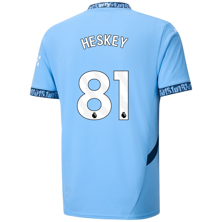 Niño Camiseta Jaden Heskey #81 Azul Marino 1ª Equipación 2024/25 La Camisa Chile