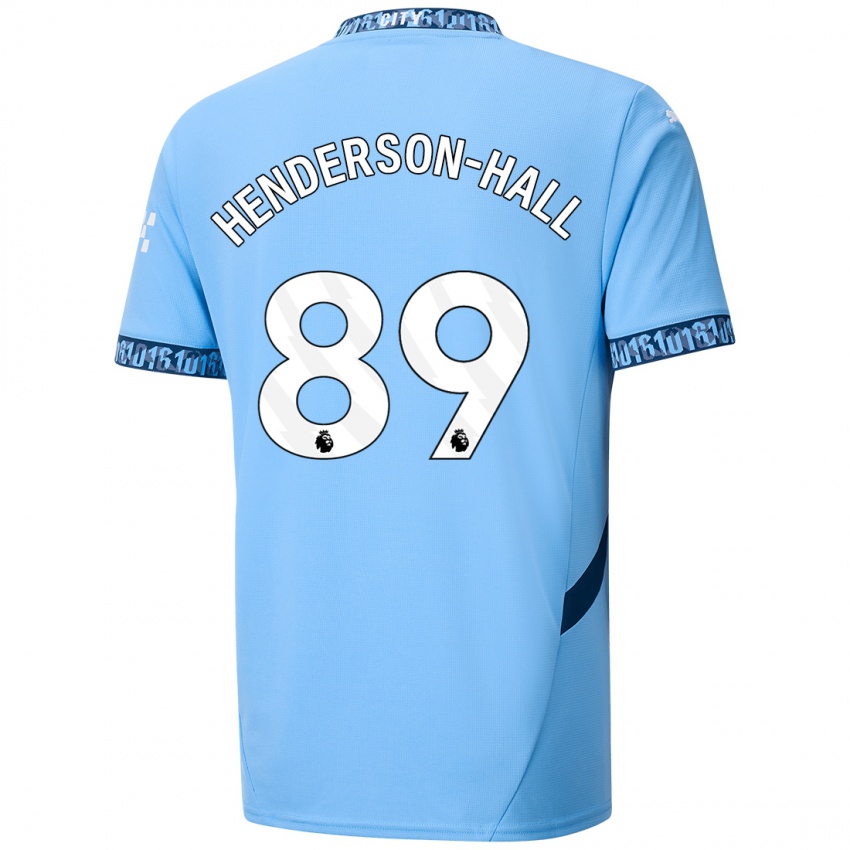 Niño Camiseta Matty Henderson-Hall #89 Azul Marino 1ª Equipación 2024/25 La Camisa Chile