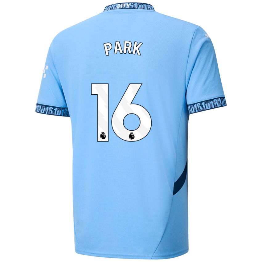 Niño Camiseta Jess Park #16 Azul Marino 1ª Equipación 2024/25 La Camisa Chile