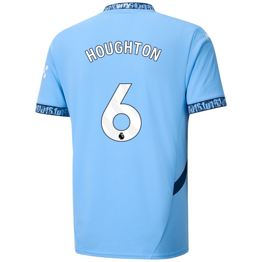 Niño Camiseta Steph Houghton #6 Azul Marino 1ª Equipación 2024/25 La Camisa Chile