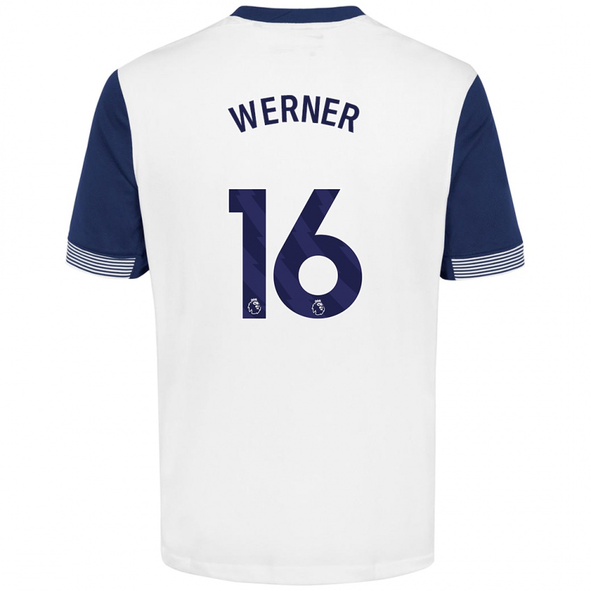 Niño Camiseta Timo Werner #16 Blanco Azul 1ª Equipación 2024/25 La Camisa Chile