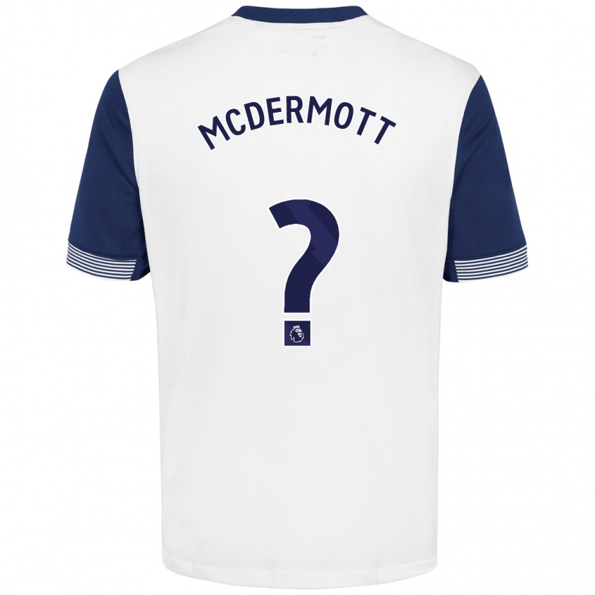 Niño Camiseta Pele Arganese-Mcdermott #0 Blanco Azul 1ª Equipación 2024/25 La Camisa Chile