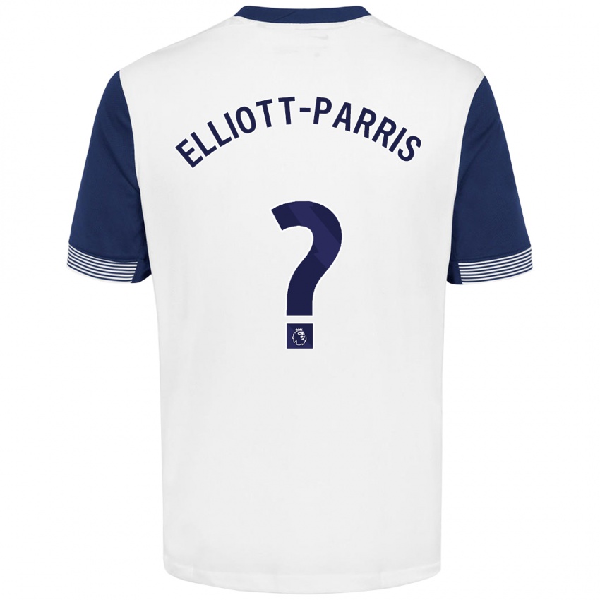 Niño Camiseta Reiss Elliott-Parris #0 Blanco Azul 1ª Equipación 2024/25 La Camisa Chile