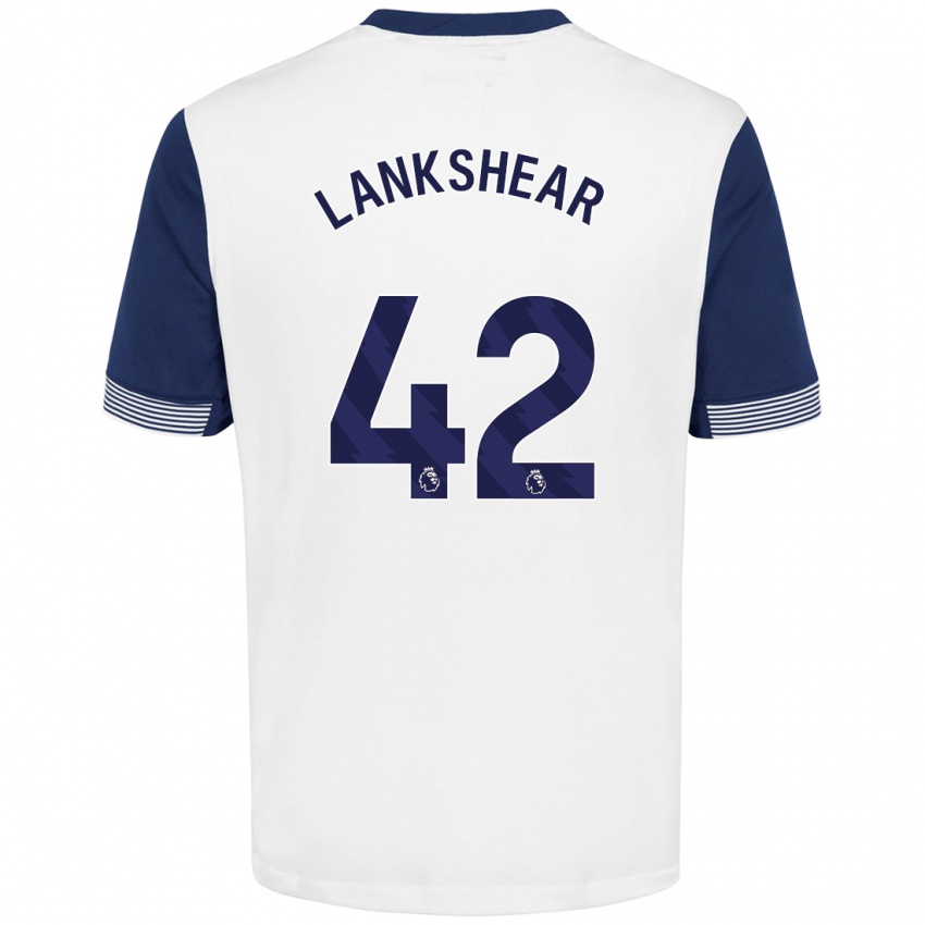 Niño Camiseta Will Lankshear #42 Blanco Azul 1ª Equipación 2024/25 La Camisa Chile