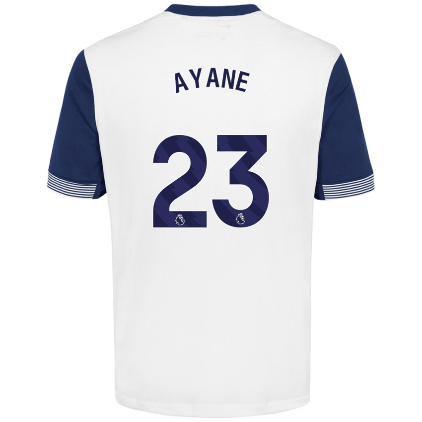 Niño Camiseta Rosella Ayane #23 Blanco Azul 1ª Equipación 2024/25 La Camisa Chile