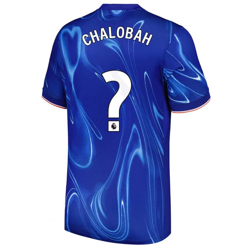 Niño Camiseta Trevoh Chalobah #0 Azul Blanco 1ª Equipación 2024/25 La Camisa Chile