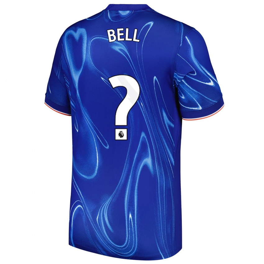 Niño Camiseta Toby Bell #0 Azul Blanco 1ª Equipación 2024/25 La Camisa Chile