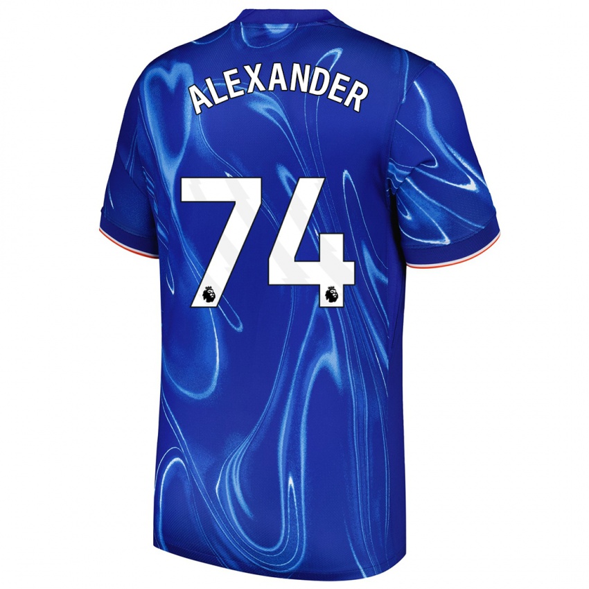 Niño Camiseta Reiss Alexander Russell-Denny #74 Azul Blanco 1ª Equipación 2024/25 La Camisa Chile