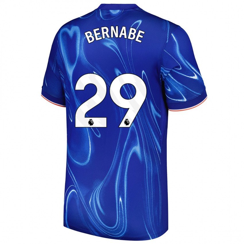 Niño Camiseta Alejandra Bernabé #29 Azul Blanco 1ª Equipación 2024/25 La Camisa Chile