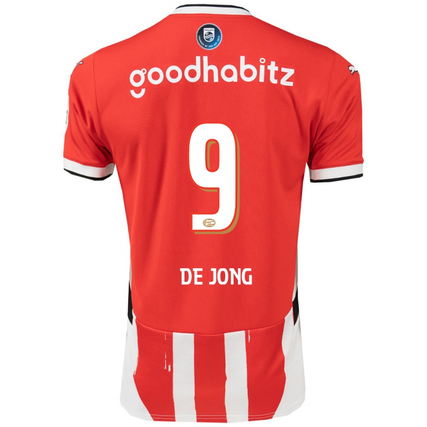 Niño Camiseta Luuk De Jong #9 Rojo Blanco 1ª Equipación 2024/25 La Camisa Chile