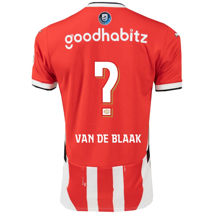 Niño Camiseta Emmanuel Van De Blaak #0 Rojo Blanco 1ª Equipación 2024/25 La Camisa Chile