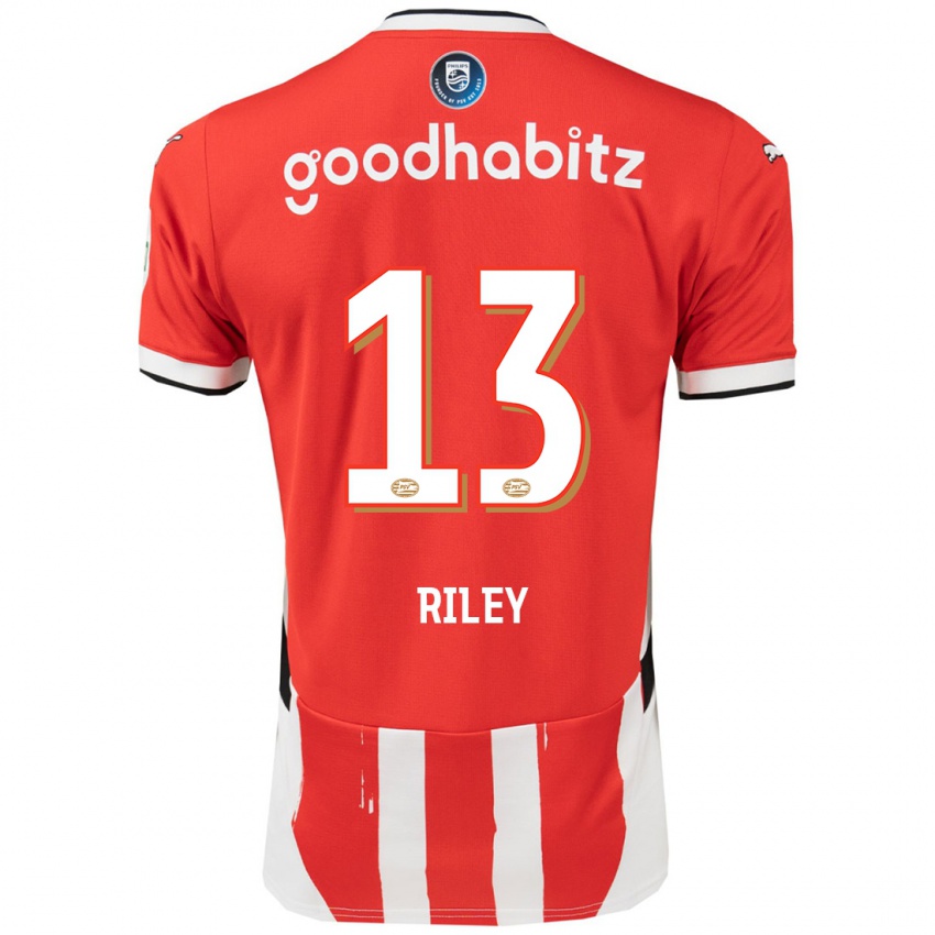 Niño Camiseta Indiah-Paige Riley #13 Rojo Blanco 1ª Equipación 2024/25 La Camisa Chile