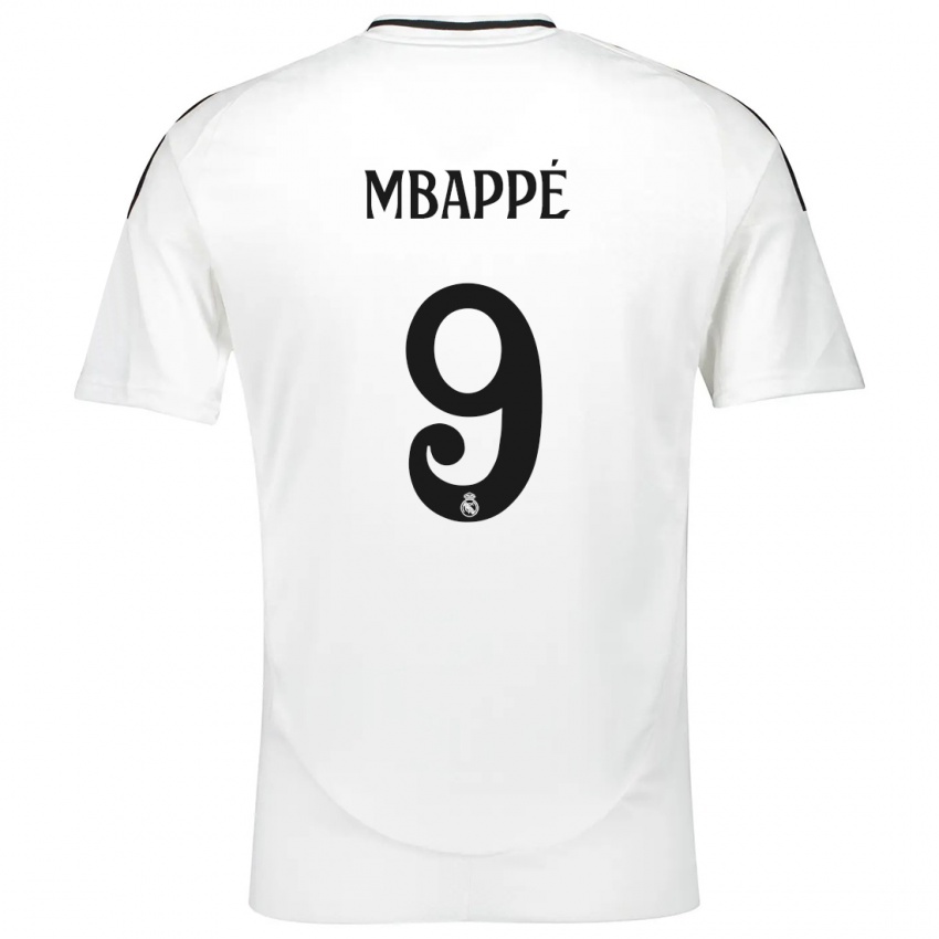 Niño Camiseta Kylian Mbappe #9 Blanco 1ª Equipación 2024/25 La Camisa Chile