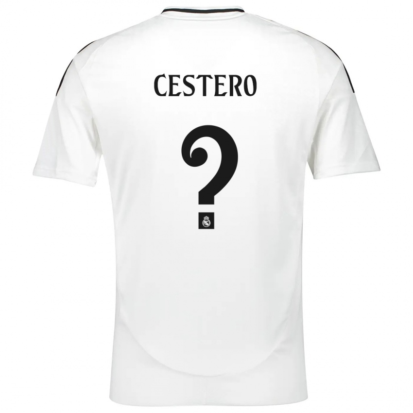 Niño Camiseta Jorge Cestero #0 Blanco 1ª Equipación 2024/25 La Camisa Chile