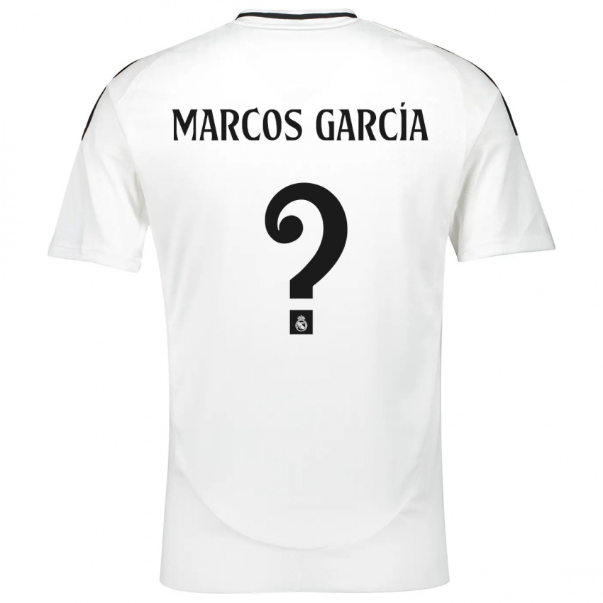 Niño Camiseta Marcos García #0 Blanco 1ª Equipación 2024/25 La Camisa Chile