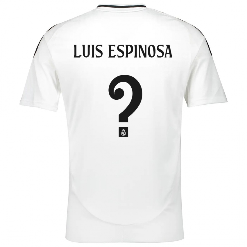 Niño Camiseta José Luis Espinosa #0 Blanco 1ª Equipación 2024/25 La Camisa Chile