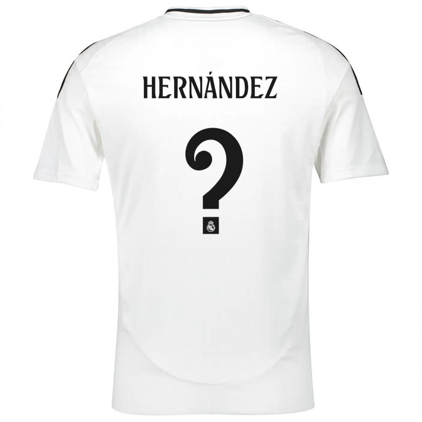 Niño Camiseta Enaitz Hernández #0 Blanco 1ª Equipación 2024/25 La Camisa Chile