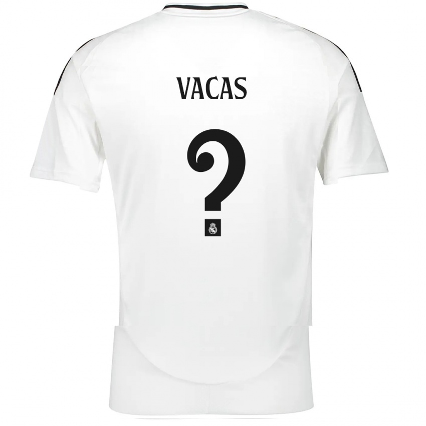 Niño Camiseta Juan Vacas #0 Blanco 1ª Equipación 2024/25 La Camisa Chile