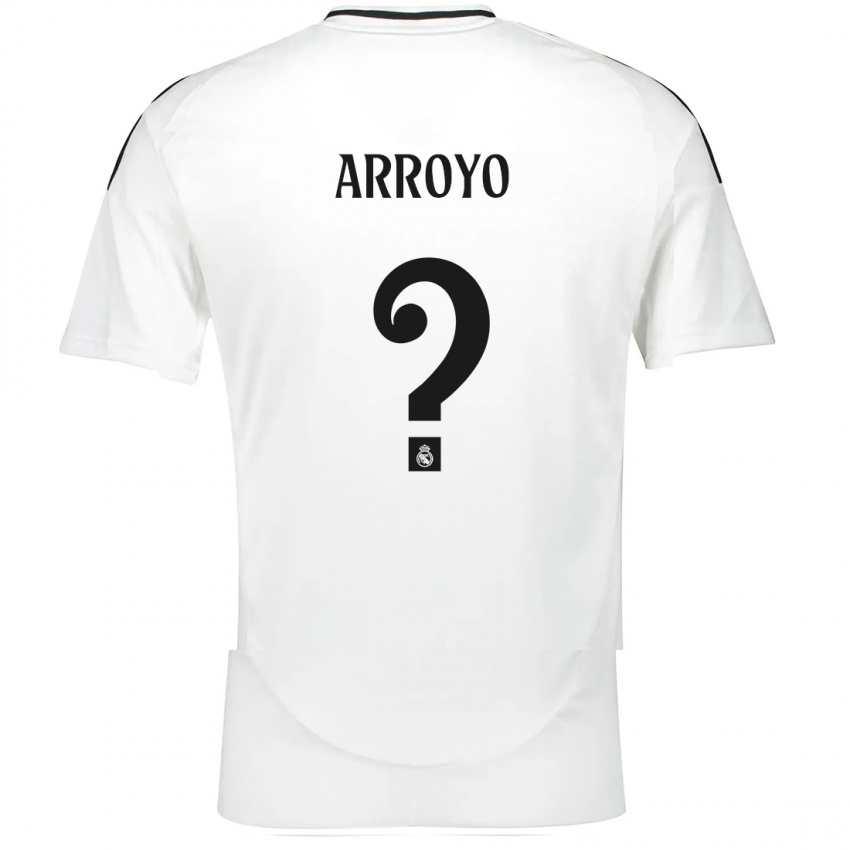 Niño Camiseta Diego Arroyo #0 Blanco 1ª Equipación 2024/25 La Camisa Chile