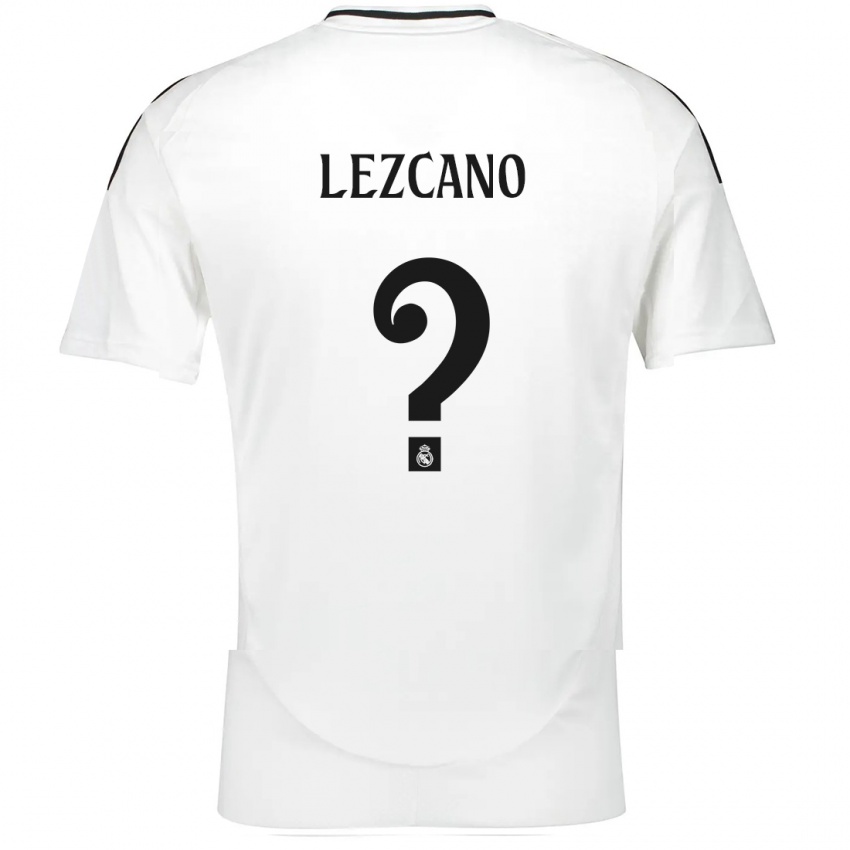 Niño Camiseta Álvaro Lezcano #0 Blanco 1ª Equipación 2024/25 La Camisa Chile