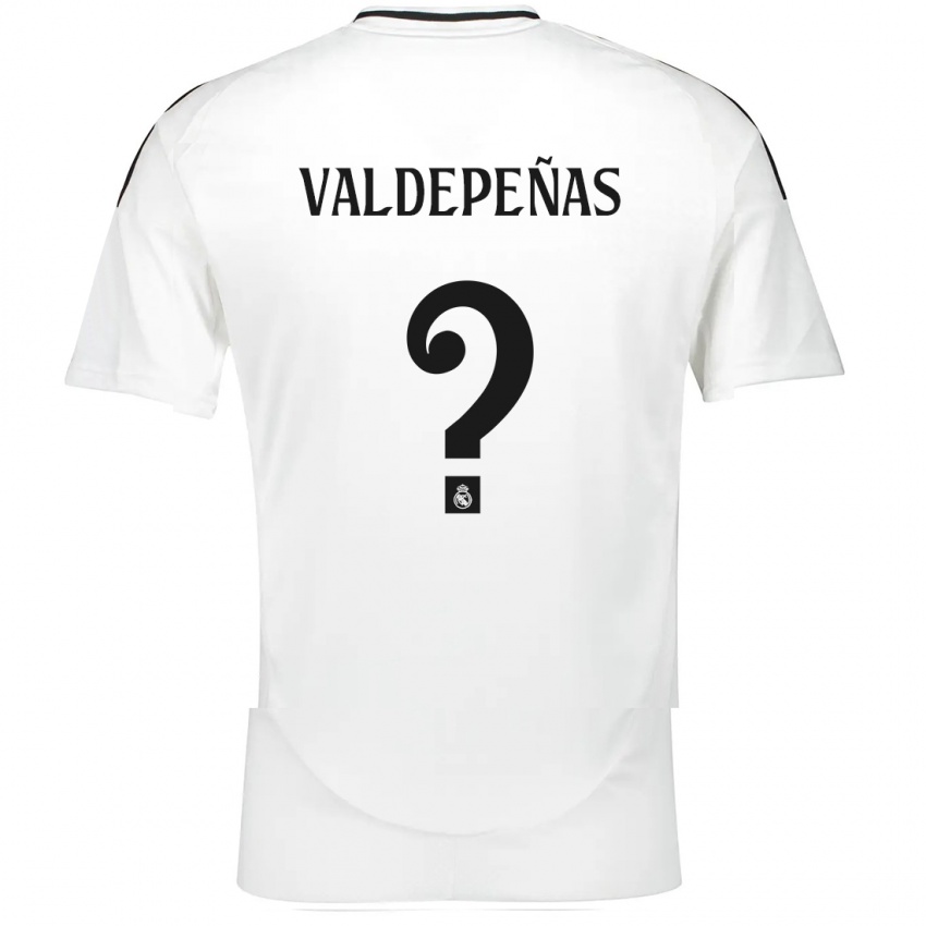 Niño Camiseta Víctor Valdepeñas #0 Blanco 1ª Equipación 2024/25 La Camisa Chile