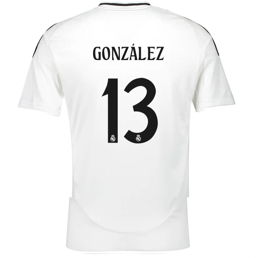 Niño Camiseta Fran González #13 Blanco 1ª Equipación 2024/25 La Camisa Chile