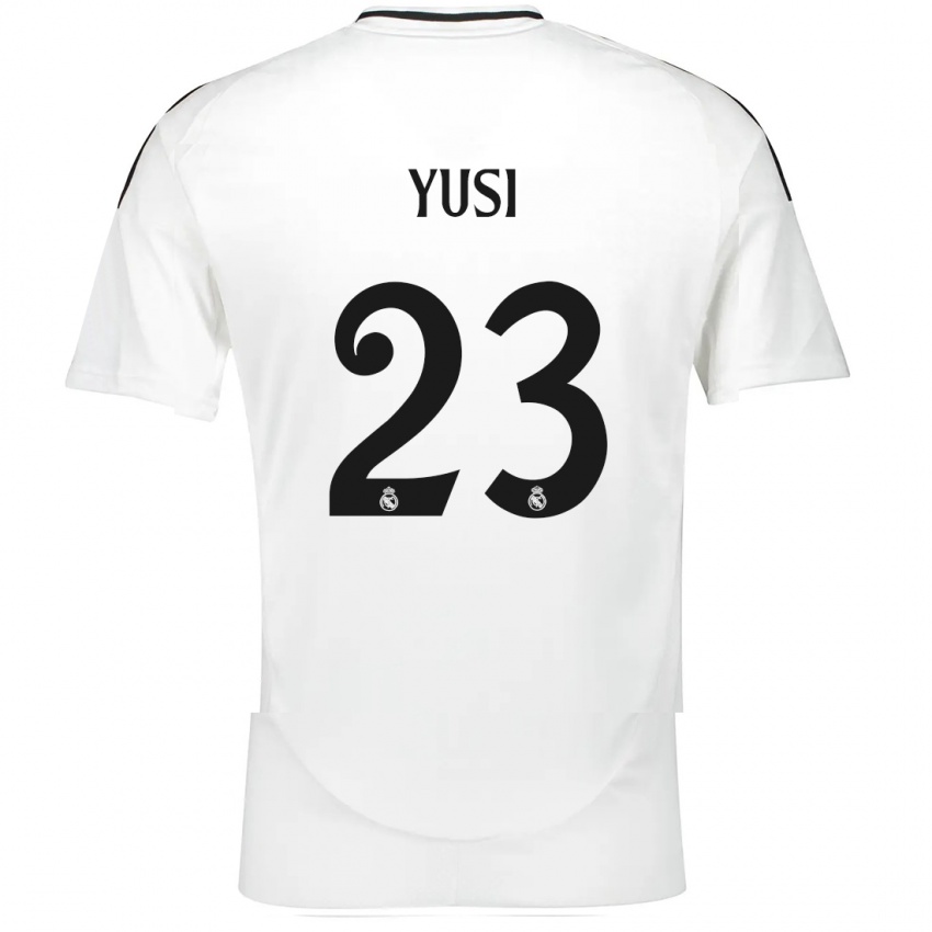 Niño Camiseta Yusi #23 Blanco 1ª Equipación 2024/25 La Camisa Chile