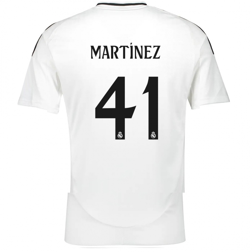 Niño Camiseta Joan Martínez #41 Blanco 1ª Equipación 2024/25 La Camisa Chile