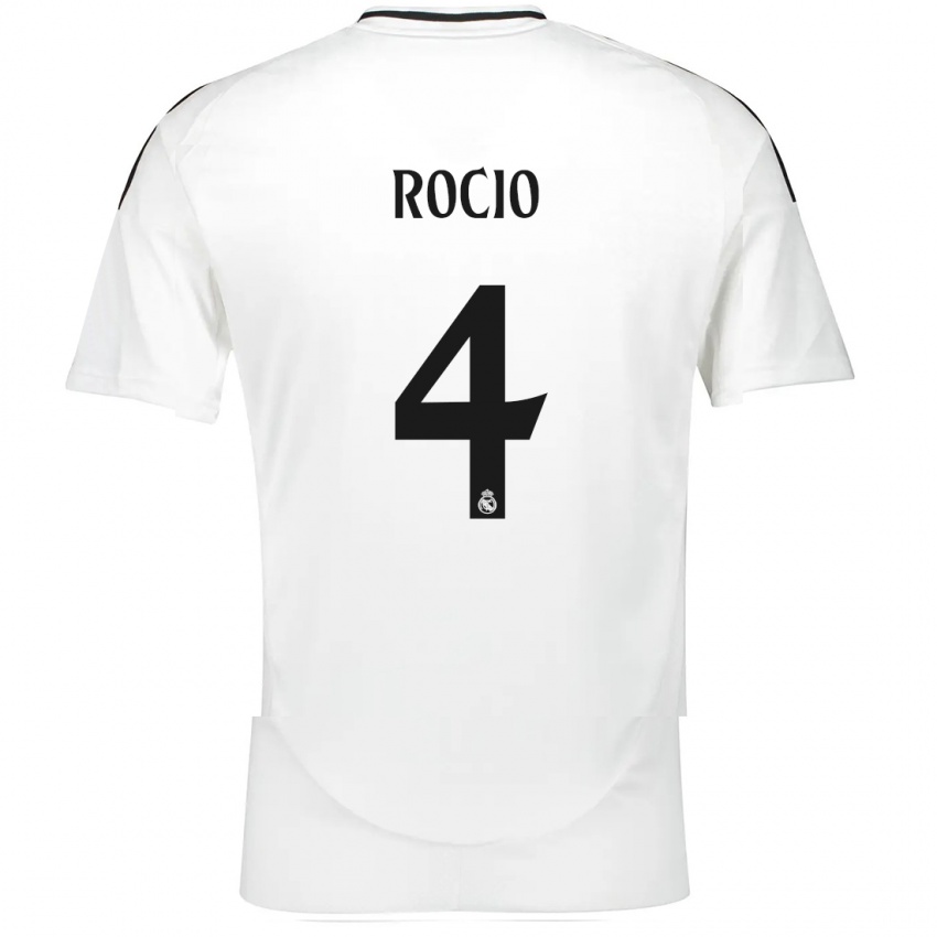 Niño Camiseta Rocio Galvez #4 Blanco 1ª Equipación 2024/25 La Camisa Chile