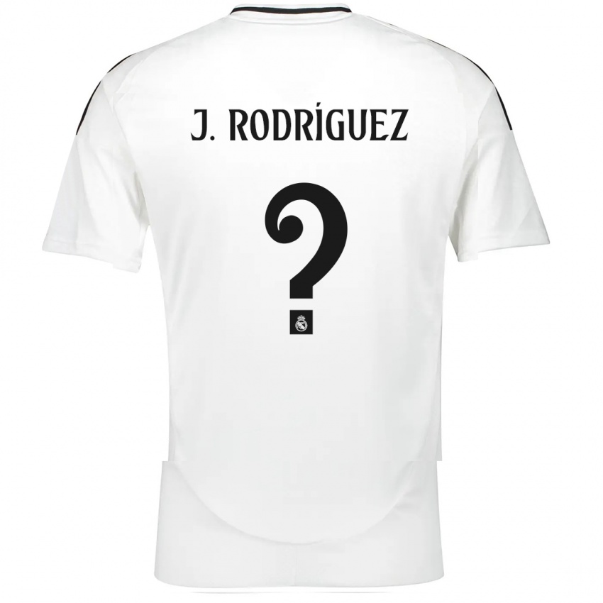 Niño Camiseta Juan Rodríguez #0 Blanco 1ª Equipación 2024/25 La Camisa Chile