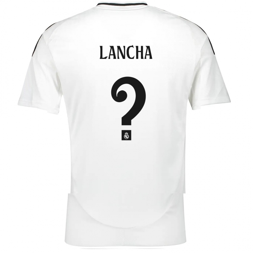 Niño Camiseta Yeray Lancha #0 Blanco 1ª Equipación 2024/25 La Camisa Chile