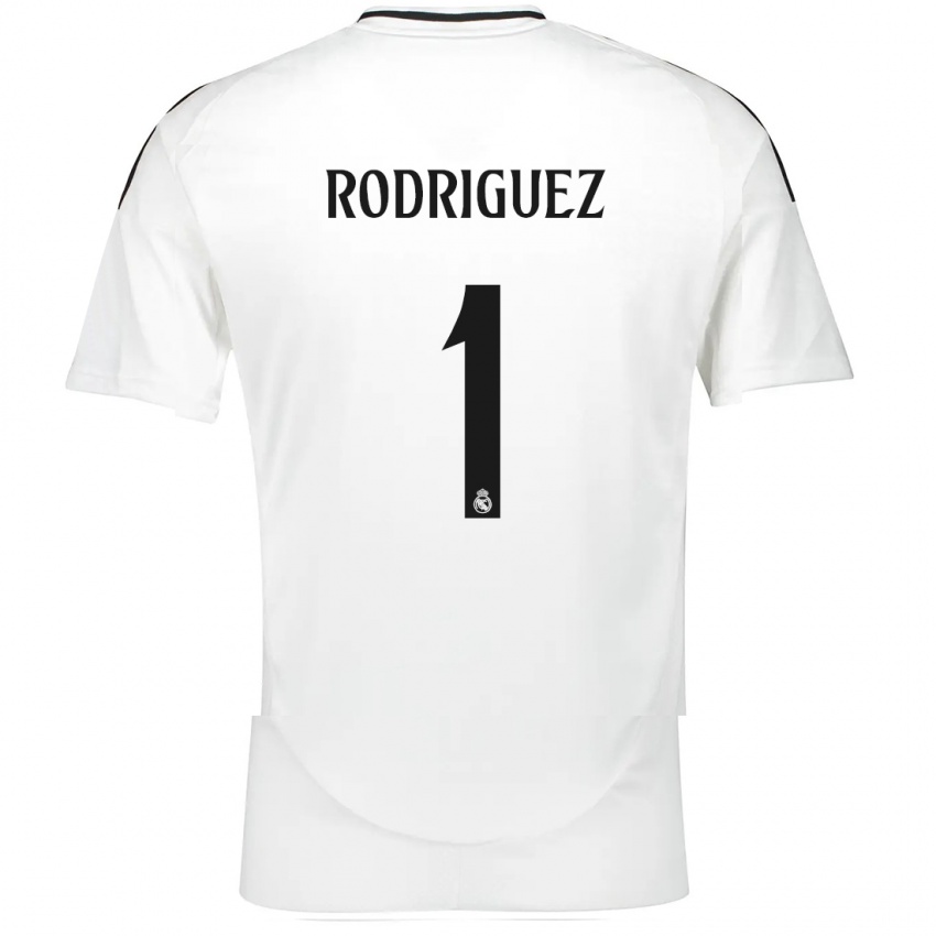 Niño Camiseta Misa Rodriguez #1 Blanco 1ª Equipación 2024/25 La Camisa Chile