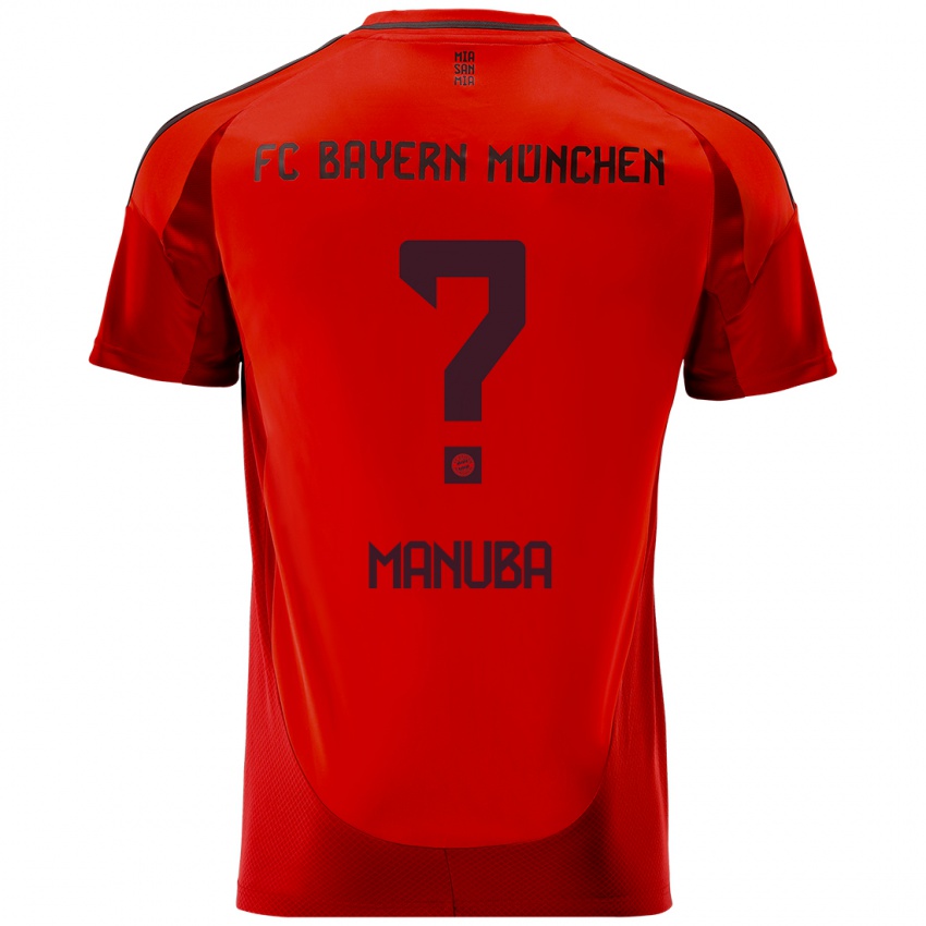 Niño Camiseta Vincent Manuba #0 Rojo 1ª Equipación 2024/25 La Camisa Chile