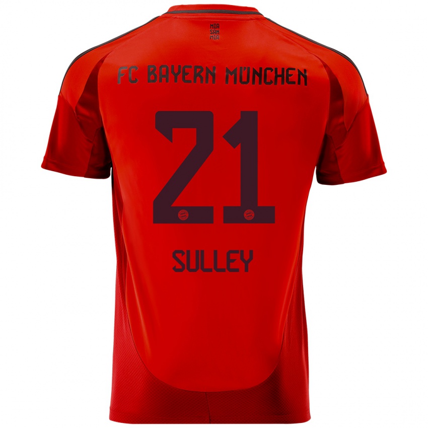 Niño Camiseta Williams Baffour Sulley #21 Rojo 1ª Equipación 2024/25 La Camisa Chile