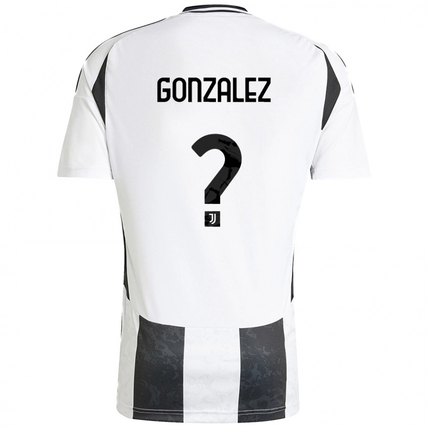 Niño Camiseta Facundo González #0 Blanco Negro 1ª Equipación 2024/25 La Camisa Chile