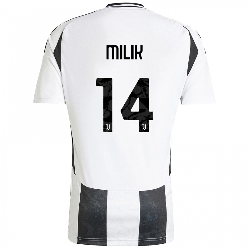 Niño Camiseta Arkadiusz Milik #14 Blanco Negro 1ª Equipación 2024/25 La Camisa Chile