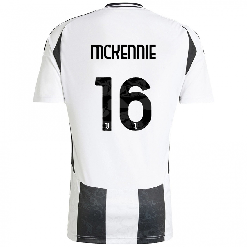 Niño Camiseta Weston Mckennie #16 Blanco Negro 1ª Equipación 2024/25 La Camisa Chile