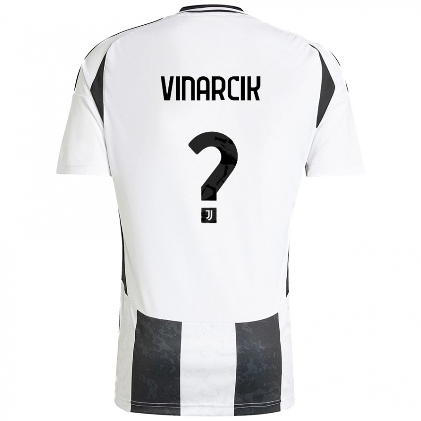 Niño Camiseta Jakub Vinarcik #0 Blanco Negro 1ª Equipación 2024/25 La Camisa Chile