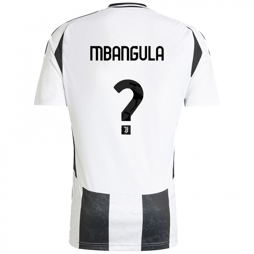 Niño Camiseta Samuel Mbangula #0 Blanco Negro 1ª Equipación 2024/25 La Camisa Chile